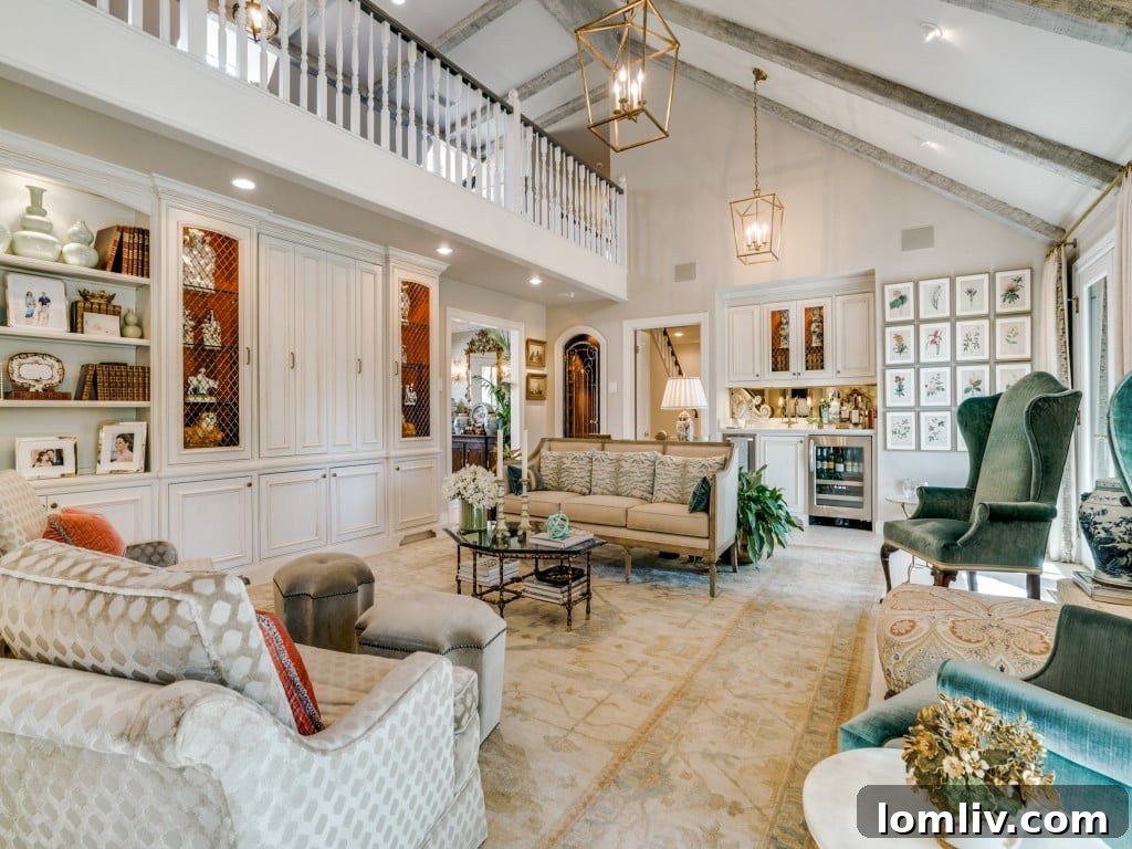 Upstairs Landing Overlooking Great Room, Suitable for a Grand Piano