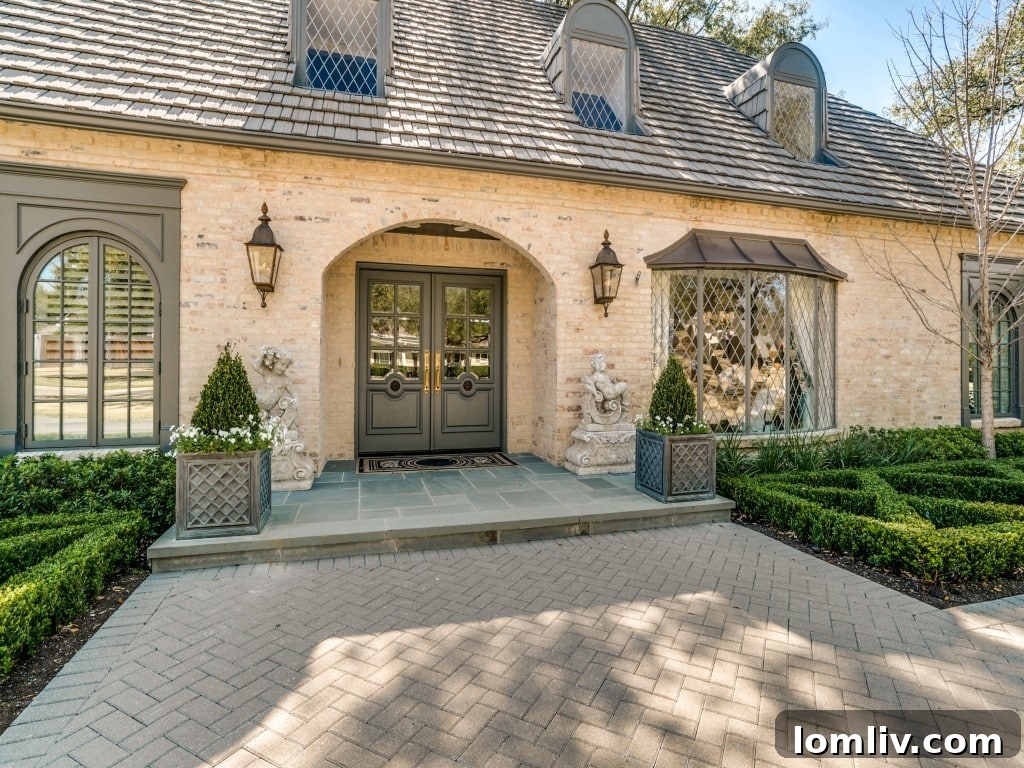 5330 Pebblebrook Drive - Elegant French Traditional Facade