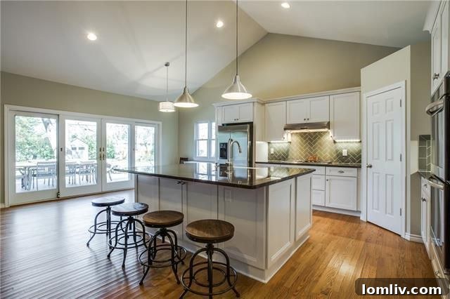 Spacious Living Room with Hardwood Floors