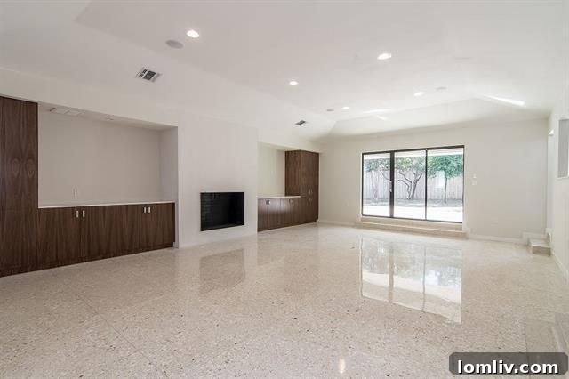Luxurious Living Room with Terrazzo Floors