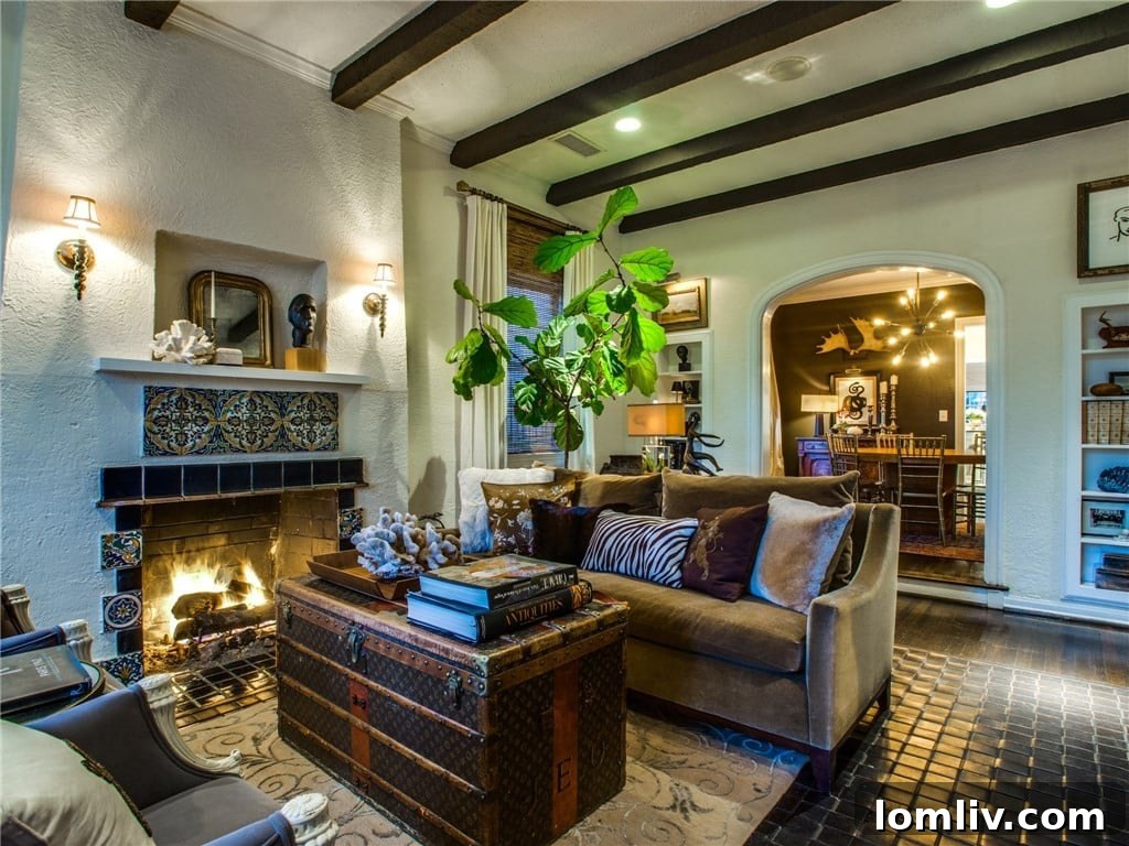 Original tiled bathroom in a 1928 Tudor home