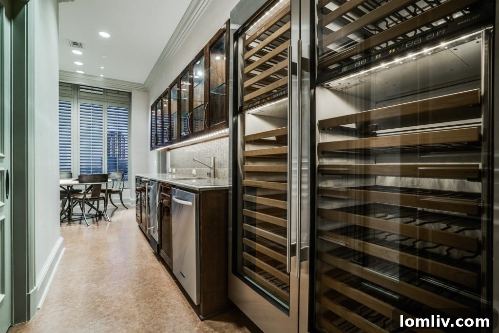 Claridge Rejoices Four R Style 9 Sub-Zero wine chillers in luxury Dallas penthouse