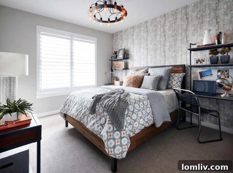 Stylish bathroom with contemporary fixtures and a large vanity at The Shelby Residences