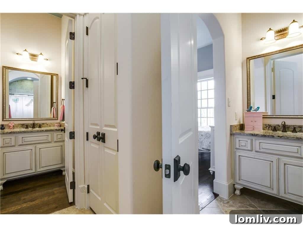 Dressing area or walk-in closet with ample storage