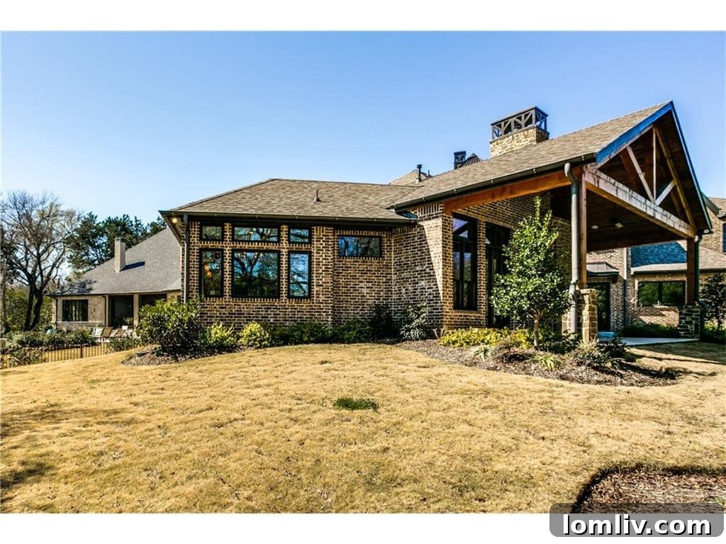 Rear exterior view of the Nonesuch Place home