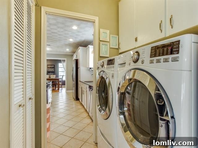 A stylish vanity area in one of the thoughtfully updated bathrooms