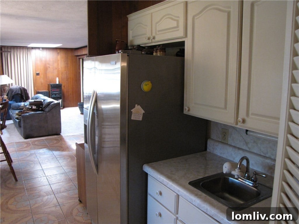 Kessler Parkway Kitchen with Fridge