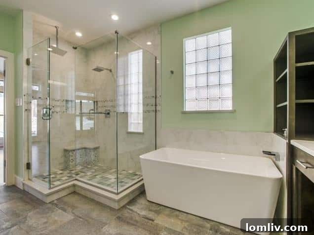 8623 San Leandro Master Bath Shower - Frameless Glass