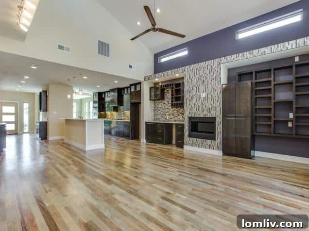 8623 San Leandro Living to Kitchen - Seamless Flow