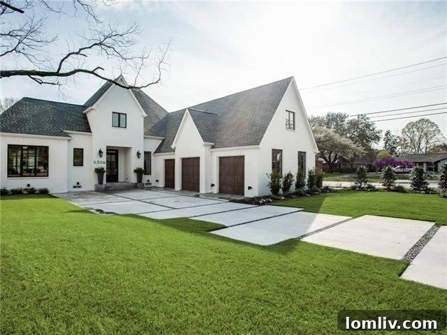 Your Weekend Passport to 5 Stellar Dallas Open Houses 13 Modern exterior of 5306 Drane Dr, a new construction home in Greenway Parks, Dallas