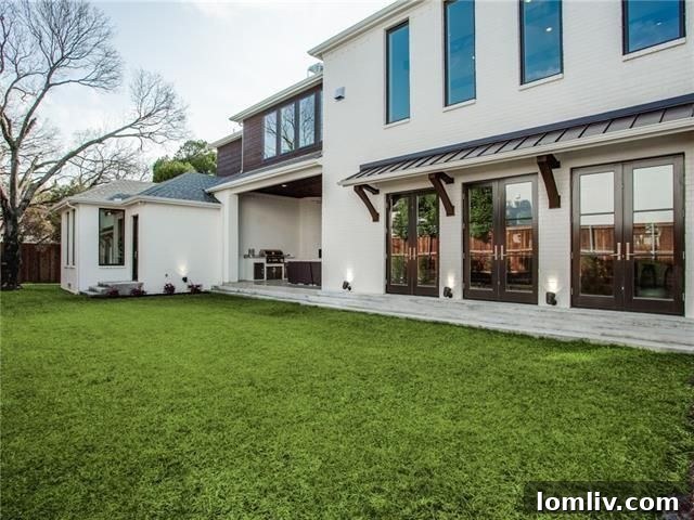 Luxurious primary suite with direct access to the private garden at 5306 Drane Dr