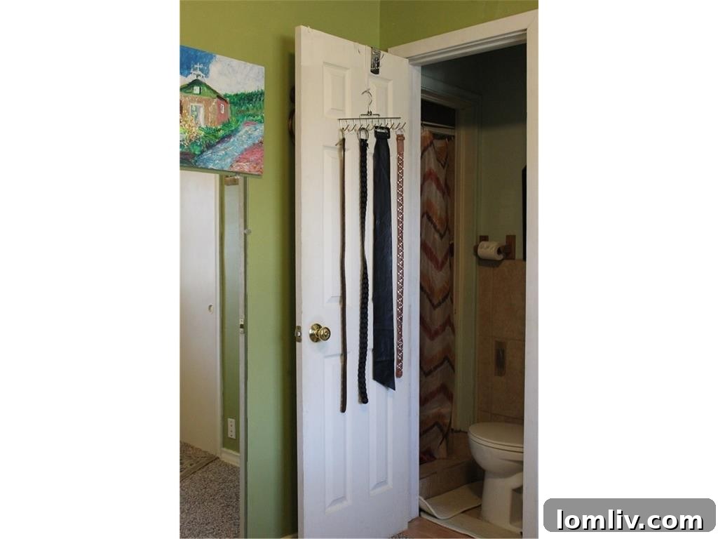 Functional Bathroom with Door Access