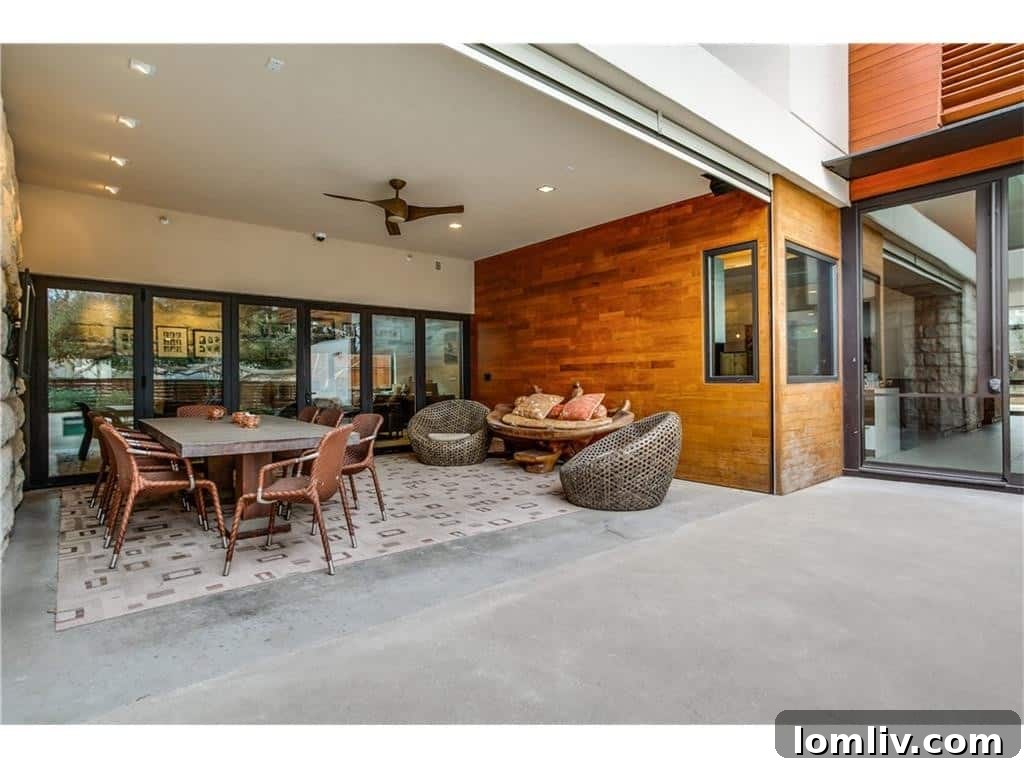 Living Area with Sustainable Materials