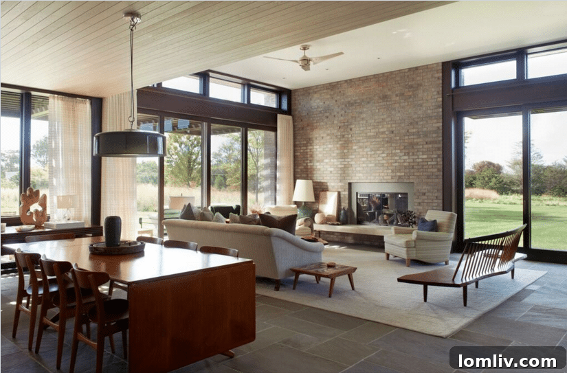 A Historic Voice: Yale's First Female Dean at Dallas Architecture Forum 5 Interior of the East End Compound in Bridgehampton, NY