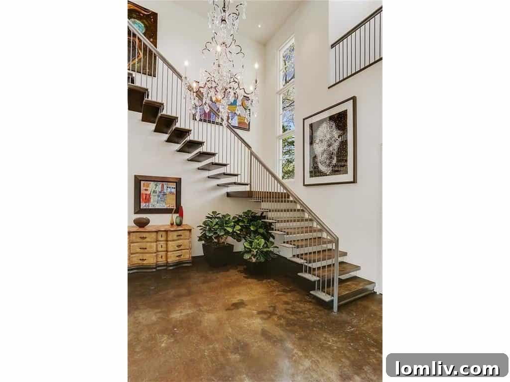Spacious Entry Hall Modern Dallas Home