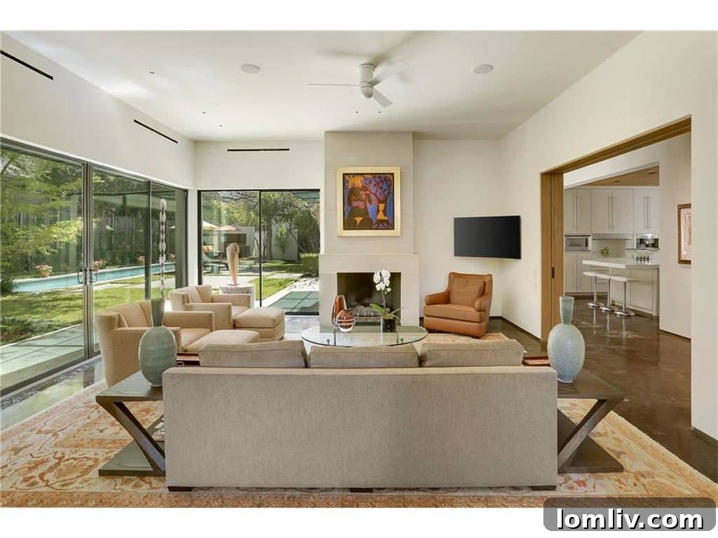 Flexible Living Areas Modern Dallas House