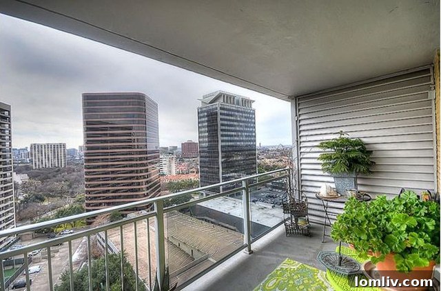 Forever 21 at 3883 Turtle Creek, Part 2: The Unseen Dividends 3 Balcony view showcasing the modern architectural mix of glass and metal railings