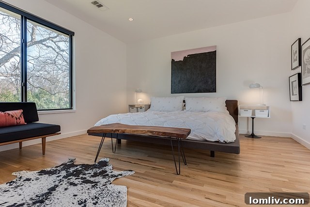 An interior shot showcasing the home's modern aesthetic and carefully chosen decor.