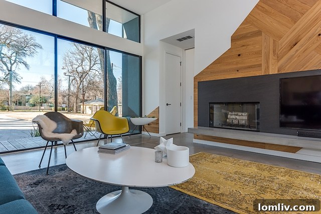 The elegant and spacious interior living area of the Easton Road home, featuring natural light and modern finishes.