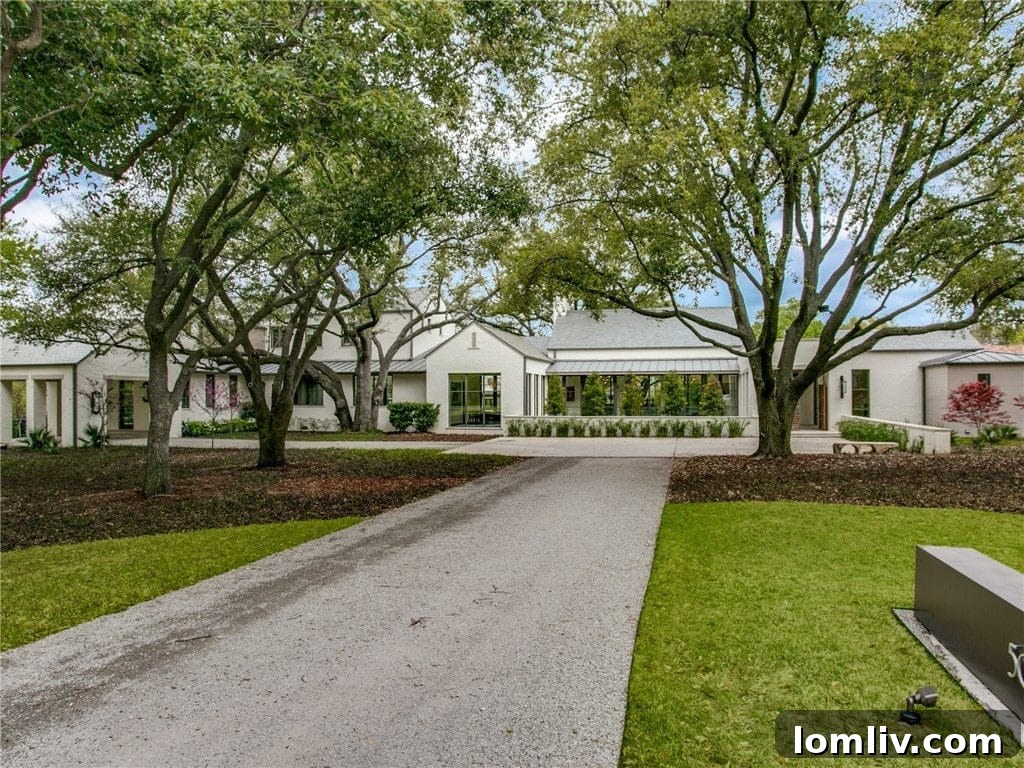 Stunning exterior view of a Texas Modern home, showcasing its architectural brilliance and integration with the landscape.