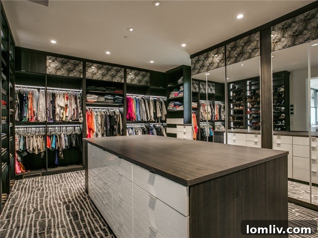 Elegant secondary bedroom with modern design and access to natural light.