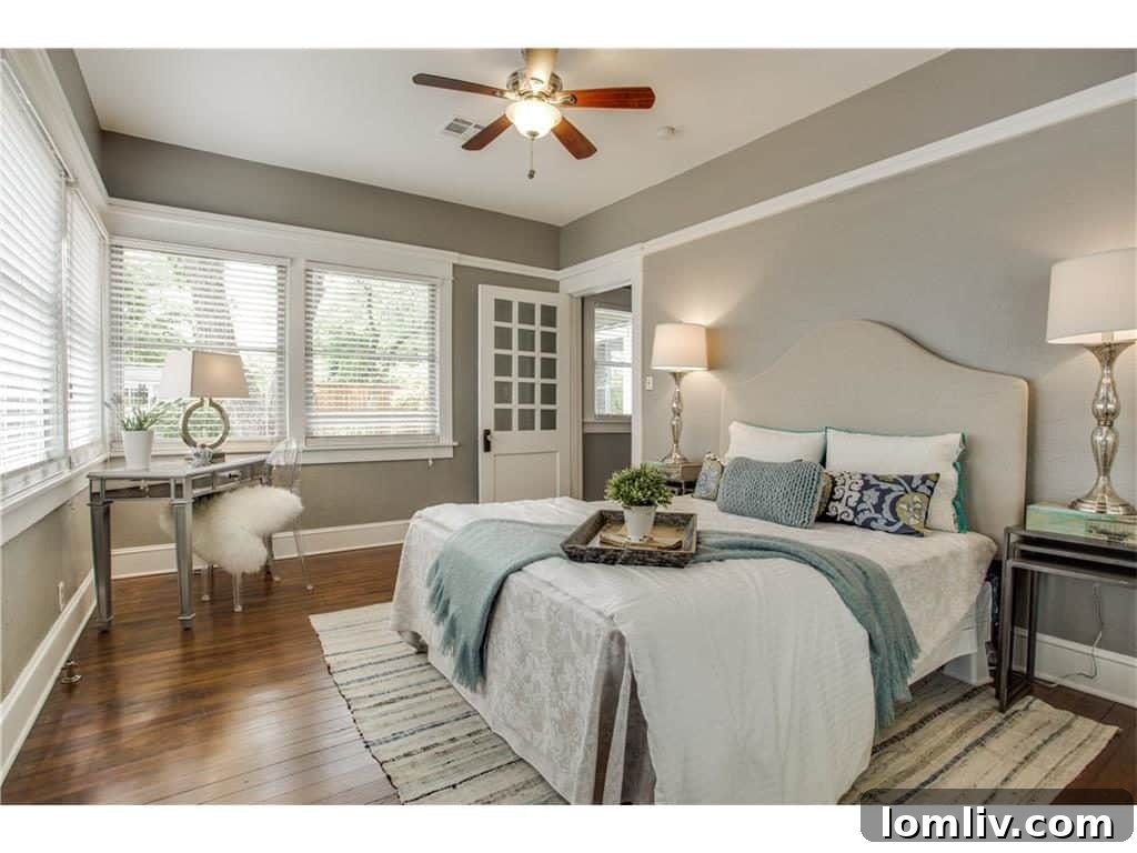 Bright and inviting interior space, beautifully staged for sale