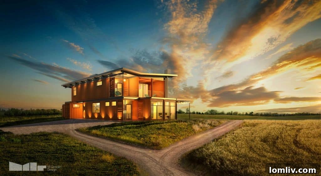 MC13 House Redefines Container Living with Industrial Chic Design 2 MC13-HOUSE-1024x563