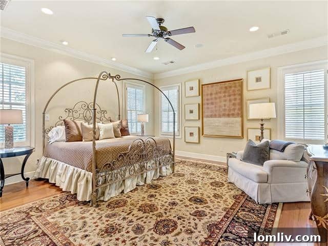 Luxurious Master Bedroom with Hardwood Floors - 1615 Carleton, Fort Worth