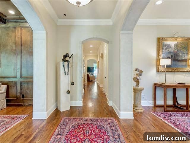 Elegant Foyer with Hardwood Floors - 1615 Carleton, Fort Worth