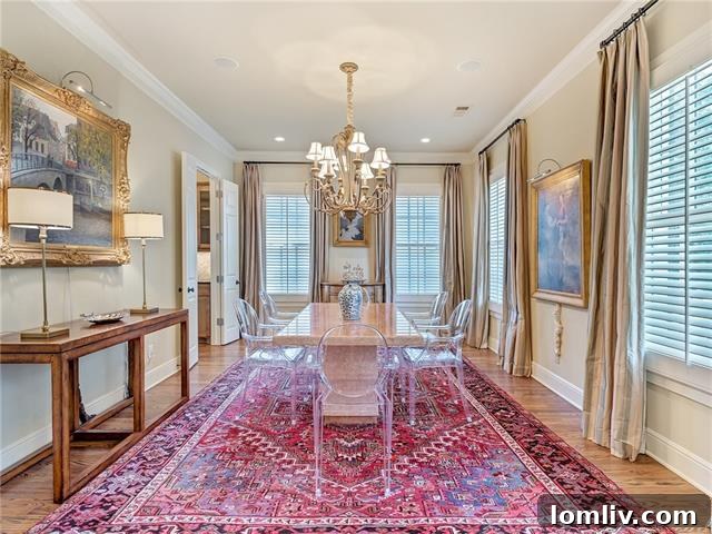 Formal Dining Room with Elegant Decor - 1615 Carleton, Fort Worth