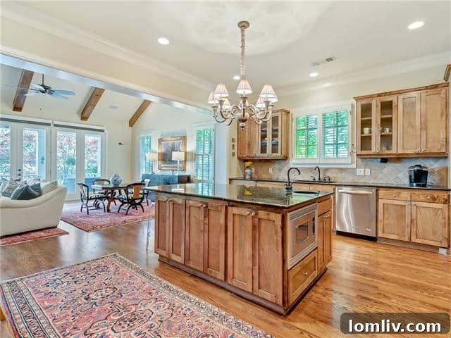 Kitchen Island with Prep Sink - 1615 Carleton, Fort Worth