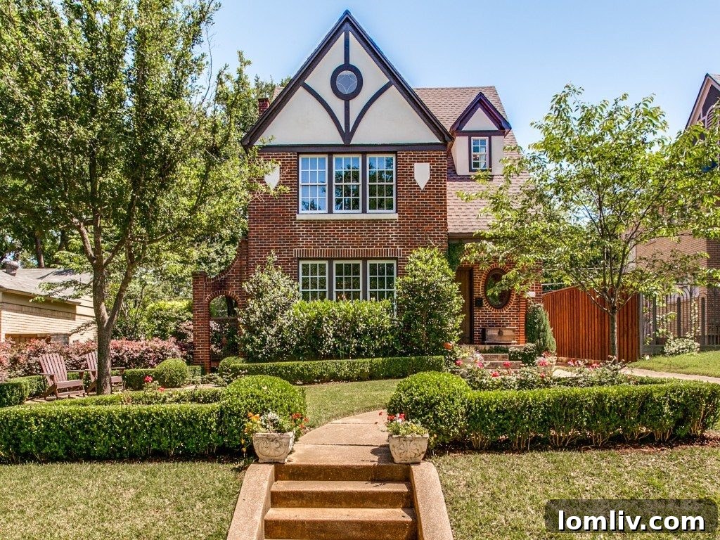 Stunning 1925 Hollywood Heights Tudor Home Exterior