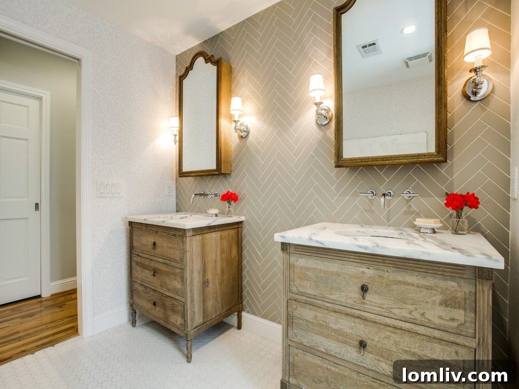 Elegant His and Hers Vanities