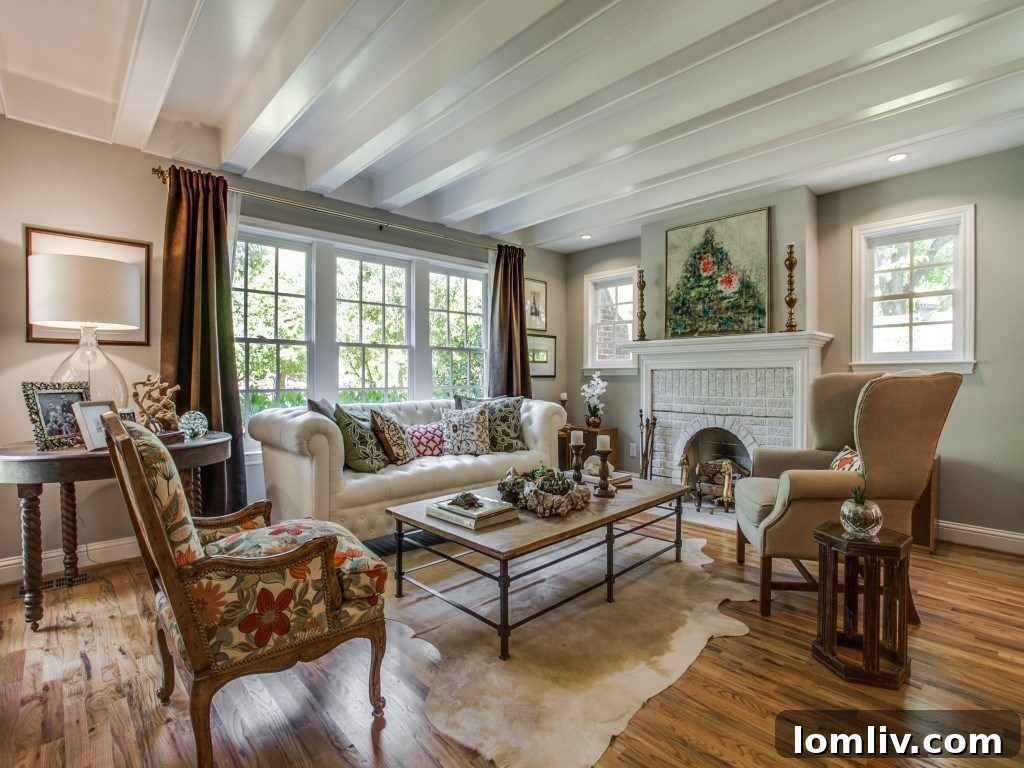 Charming Tudor Exterior with Landscaping