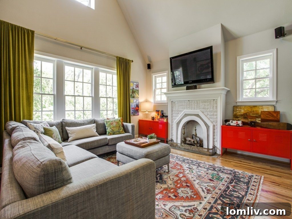Vaulted Ceiling Family Living Space