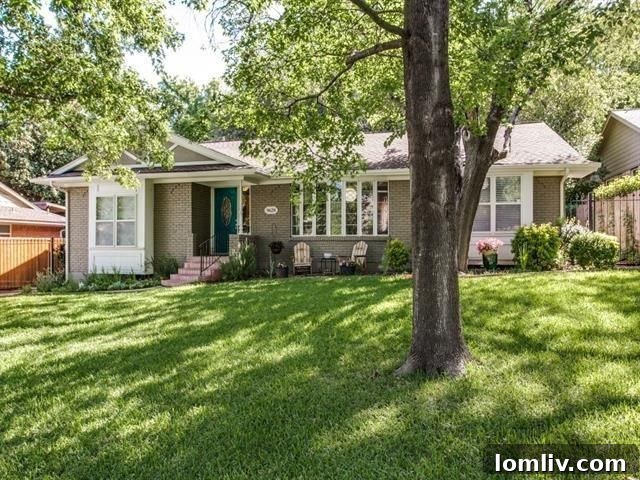 Love at First Sight: Dallas Open Houses This Weekend 8 Inviting exterior of updated Traditional home at 9628 Shoreview Road