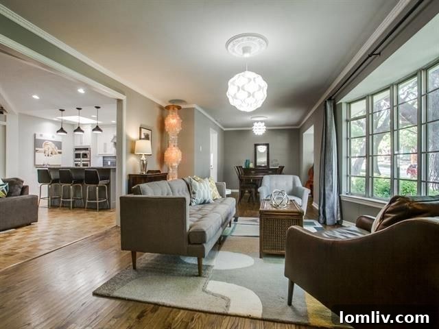 Love at First Sight: Dallas Open Houses This Weekend 9 Bright and airy living space with hardwood floors in Lake Highlands home