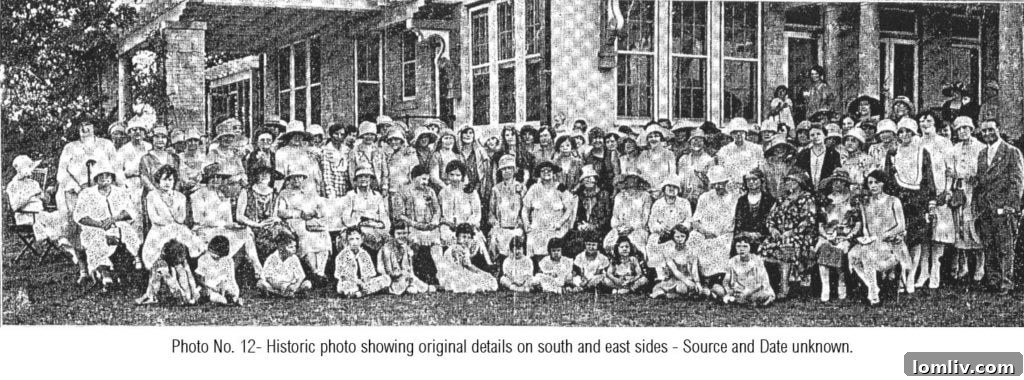 The Historic Parks Estate in Dallas, post-restoration with lush gardens.