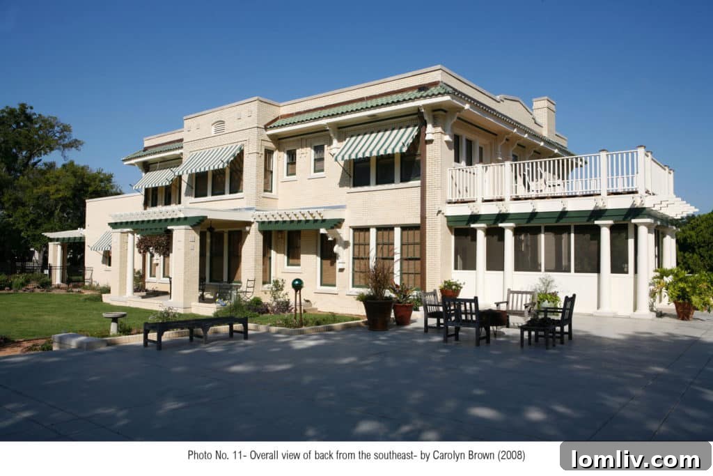 Post-restoration: Overall back exterior view of the Parks Estate, showcasing harmonious design.