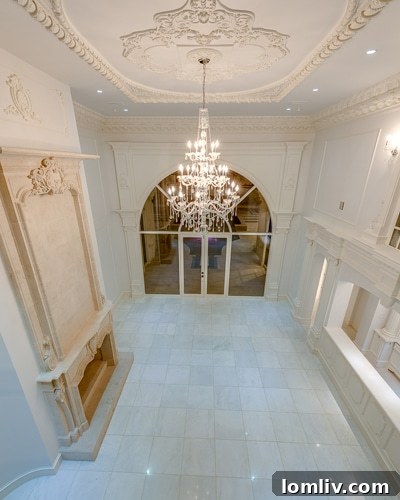 Double-Height Living Room with Wet Bar