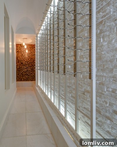 Luxurious Walk-in Wine Room and Humidor