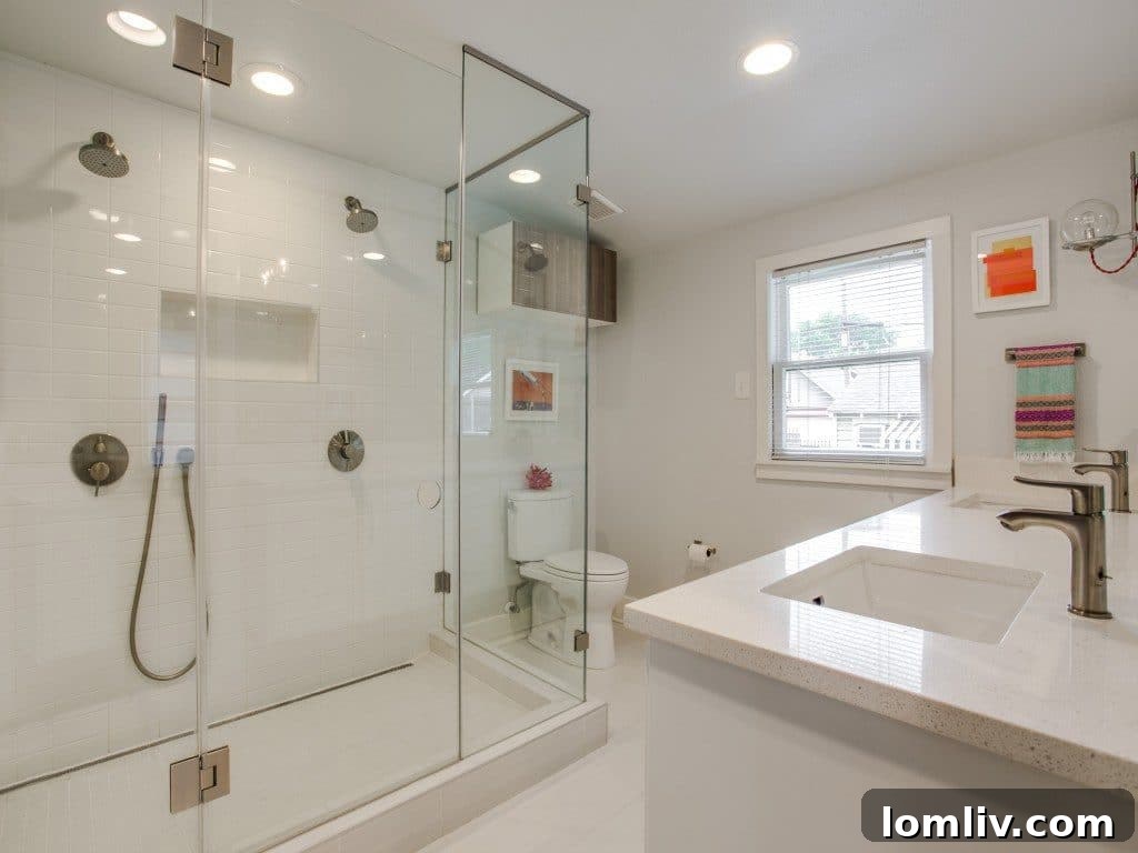 Luxurious Master Bathroom with Double Shower