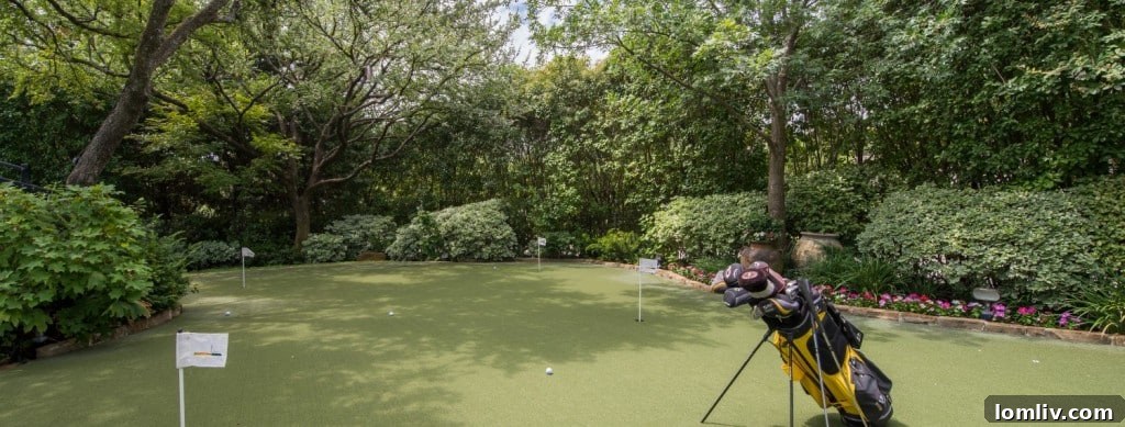 The famous putting green where the Morgan Stanley deal was sealed