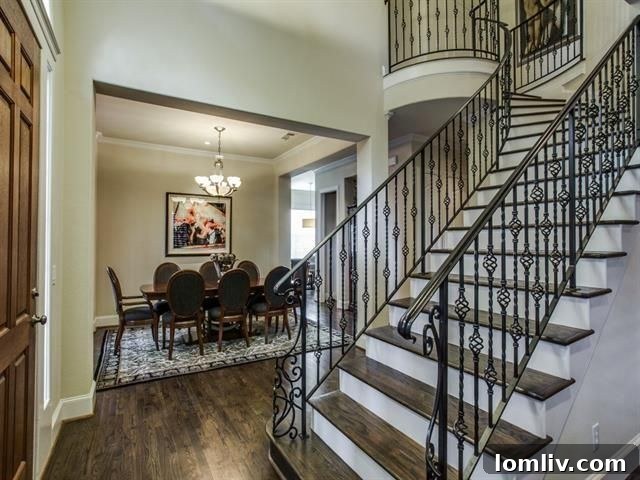 Elegant living room with hardwood floors at 2809 Welborn St.