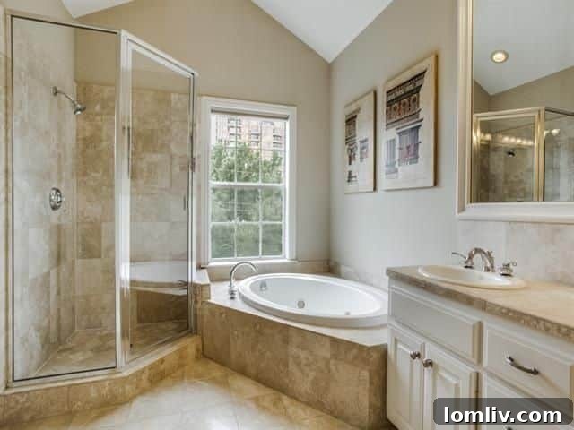 Cozy and private backyard space at 2809 Welborn St, Oak Lawn.