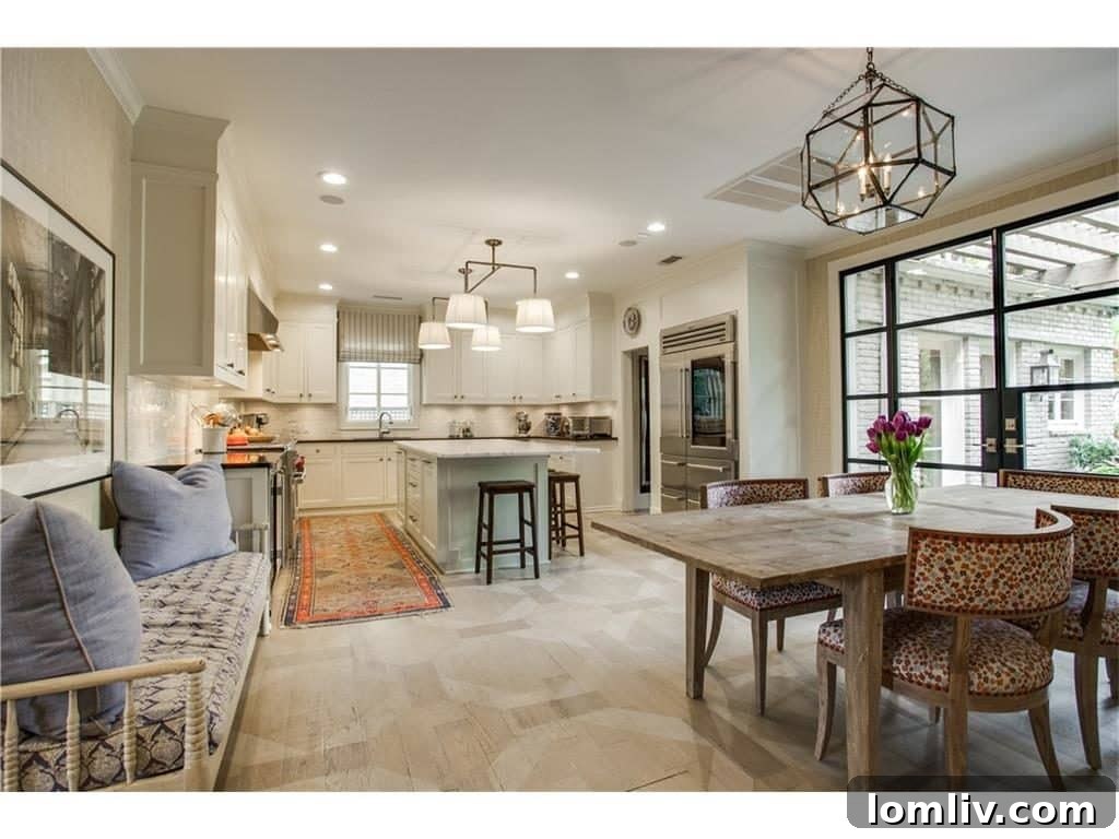 Greenway Parks Reimagined: A Designer's Modern Traditional Vision 11 Chef's Kitchen with Sub-Zero and Wolf Appliances