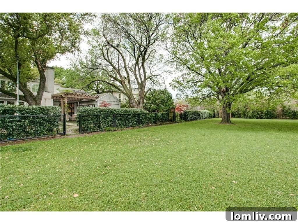 Greenway Parks Reimagined: A Designer's Modern Traditional Vision 22 Greenway Parks Common Green Area Behind Home