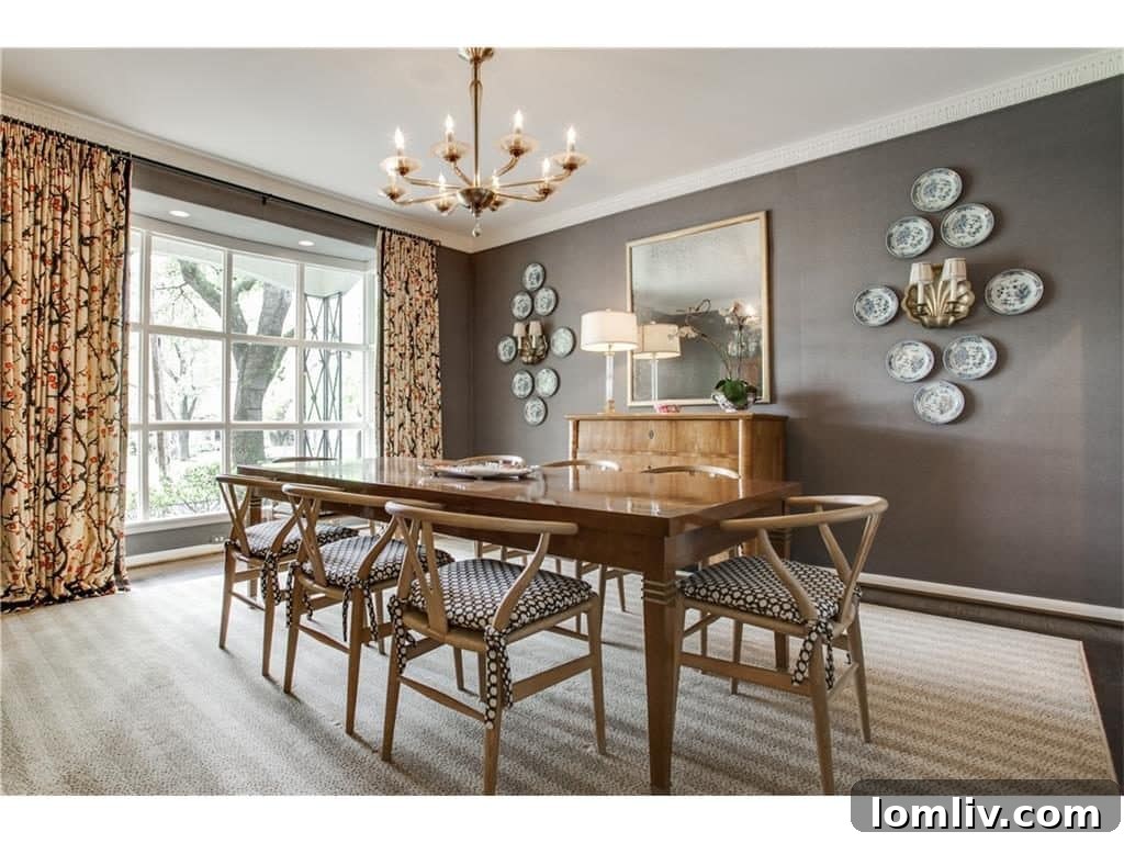 Greenway Parks Reimagined: A Designer's Modern Traditional Vision 7 Sophisticated Dining Area - Greenway Parks Home