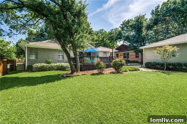 Well-Maintained Landscaping and Mature Trees