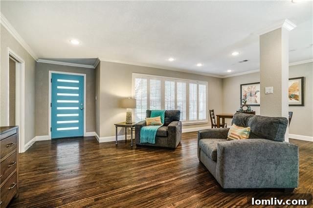 Modern Open Concept Living Area in East Dallas